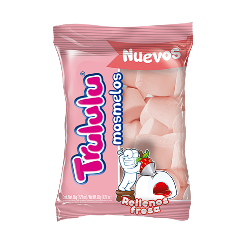 TRULULU MASMELOS RELLENO FRESA X 65G...
