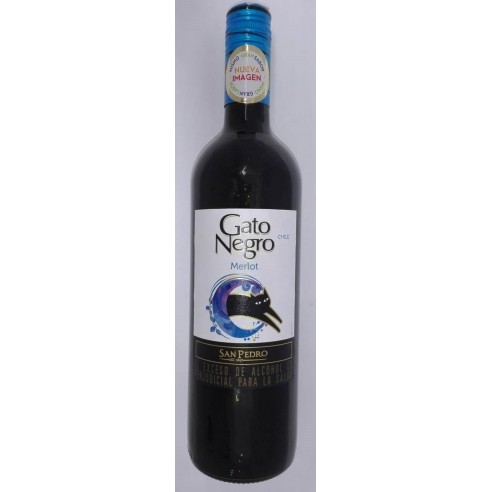 VINO GATO NEGRO MERLOT X 750ML