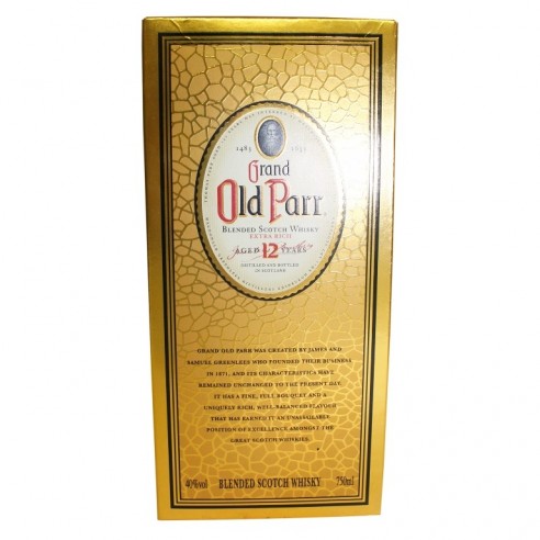WHISKY OLD PARR 12ANOS X 750ML CAJA X...